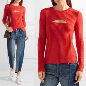 FRAME Denim cut out sweater size M